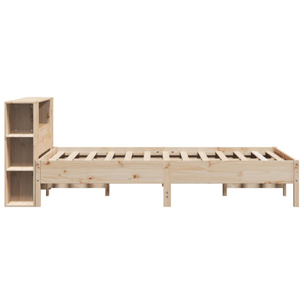 Letto Libreria senza Materasso 140x200 cm in Legno di Pino