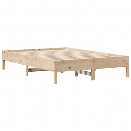 Letto Libreria senza Materasso 140x200 cm in Legno di Pino