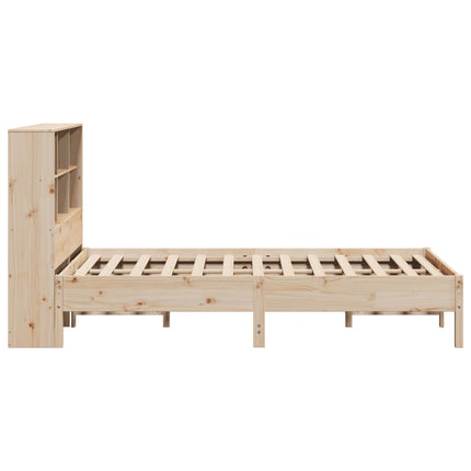 Letto Libreria senza Materasso 160x200 cm in Legno di Pino