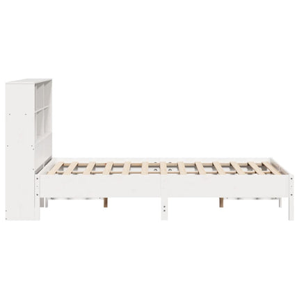 Letto Libreria senza Materasso Bianco 140x200 cm Legno di Pino
