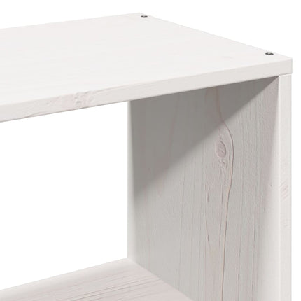 Letto Libreria senza Materasso Bianco 140x200 cm Legno di Pino