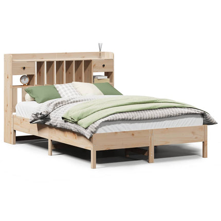 Letto Libreria senza Materasso 160x200 cm in Legno di Pino