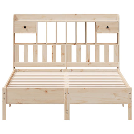 Letto Libreria senza Materasso 160x200 cm in Legno di Pino