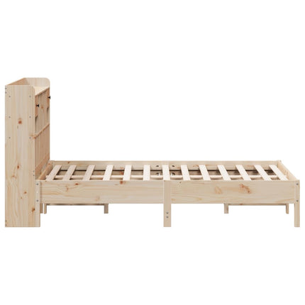 Letto Libreria senza Materasso 160x200 cm in Legno di Pino