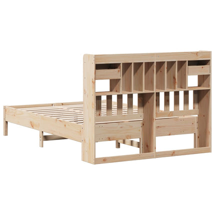 Letto Libreria senza Materasso 160x200 cm in Legno di Pino