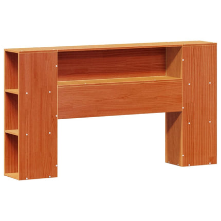Letto Libreria senza Materasso Marrone Cera 120x190 cm in Pino