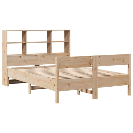 Letto Libreria senza Materasso 150x200 cm in Legno di Pino