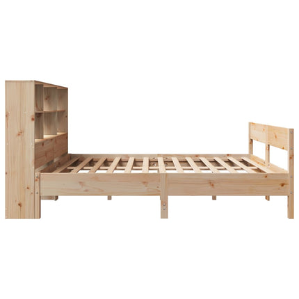 Letto Libreria senza Materasso 150x200 cm in Legno di Pino