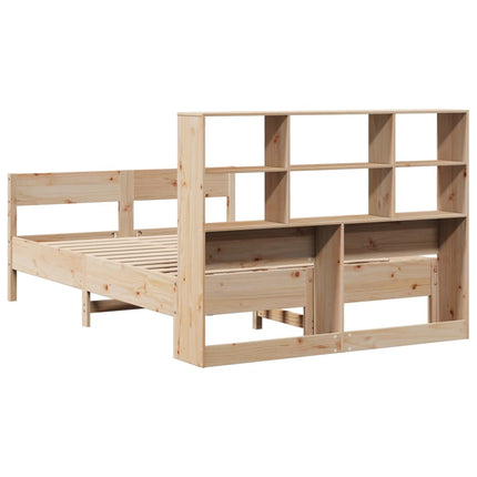 Letto Libreria senza Materasso 150x200 cm in Legno di Pino