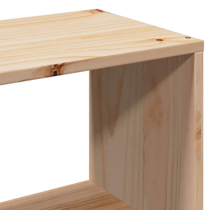 Letto Libreria senza Materasso 135x190 cm in Legno di Pino