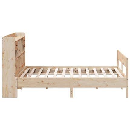 Letto Libreria senza Materasso 200x200 cm in Legno di Pino