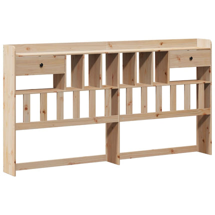 Letto Libreria senza Materasso 200x200 cm in Legno di Pino