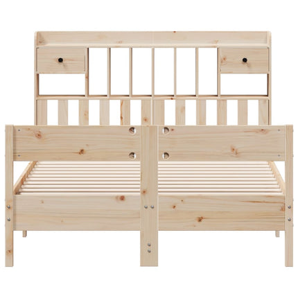 Letto Libreria senza Materasso 150x200 cm in Legno di Pino