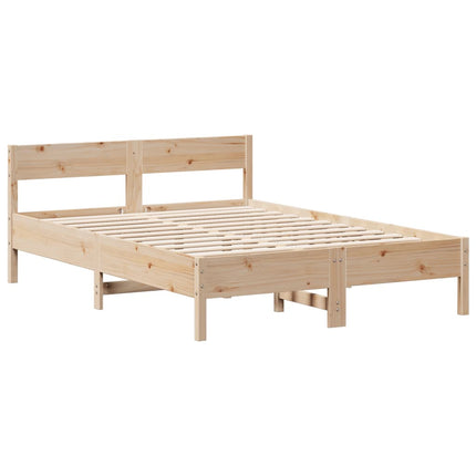 Letto Libreria senza Materasso 150x200 cm in Legno di Pino