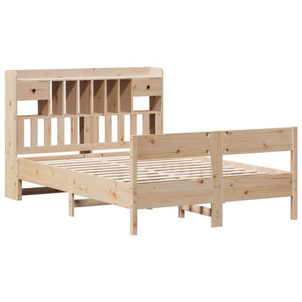 Letto Libreria senza Materasso 120x200cm Legno Massello di Pino