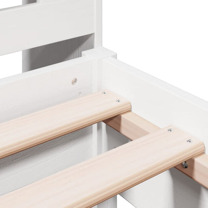 Letto con Libreria senza Materasso 75x190 cm in Legno Pino