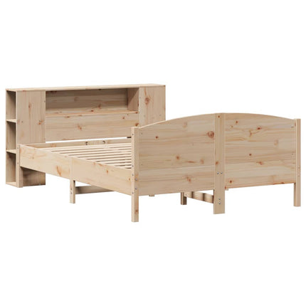 Letto Libreria senza Materasso 140x190 cm in Legno di Pino