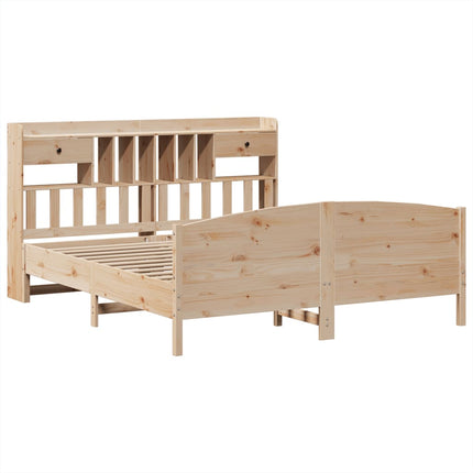 Letto Libreria senza Materasso 180x200 cm in Legno di Pino