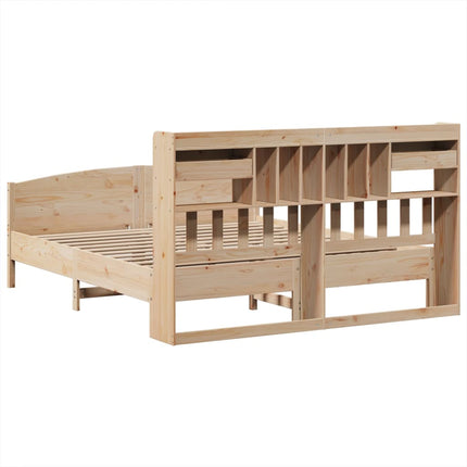 Letto Libreria senza Materasso 180x200 cm in Legno di Pino