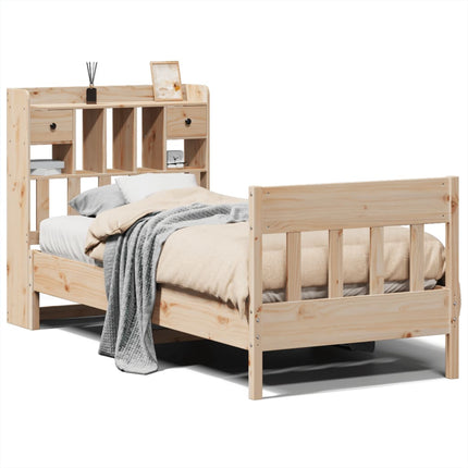 Letto senza Materasso 90x190 cm in Legno Massello di Pino