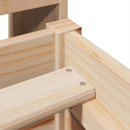 Giroletto senza Materasso 90x200 cm in Legno Massello di Pino