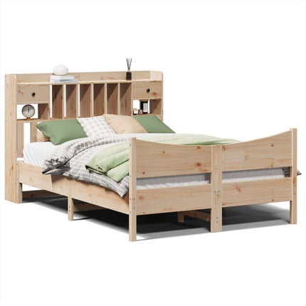 Letto senza Materasso 140x190 cm in Legno Massello di Pino