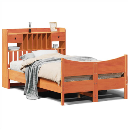 Letto senza Materasso Marrone Cera 120x190 cm in Legno di Pino