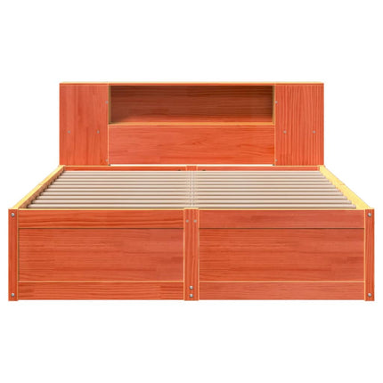 Giroletto senza Materasso Marrone Cera 150x200 cm Legno di Pino