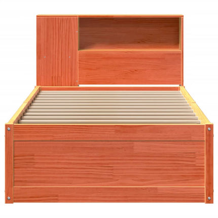 Letto senza Materasso Marrone Cera 75x190 cm in Legno di Pino