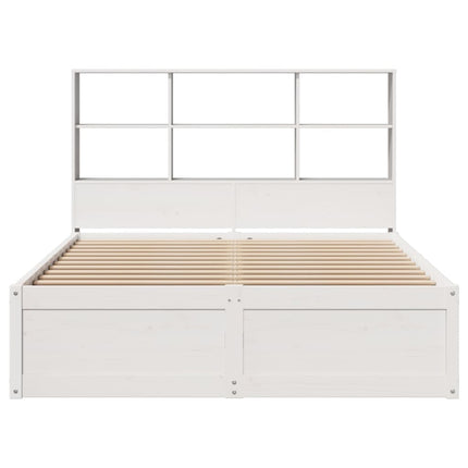 Giroletto senza Materasso Bianco 140x200 cm Legno Massello Pino