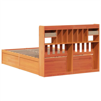 Giroletto senza Materasso Marrone Cera 150x200 cm Legno di Pino