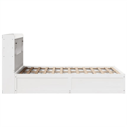 Giroletto senza Materasso Bianco 120x200 cm Legno Massello Pino