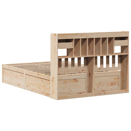 Letto senza Materasso 140x190 cm in Legno Massello di Pino