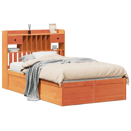 Letto senza Materasso Marrone Cera 120x190 cm in Legno di Pino