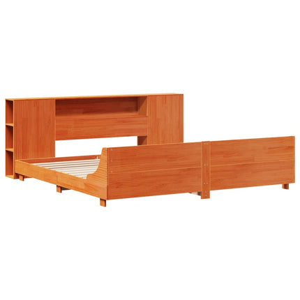 Giroletto senza Materasso Marrone Cera 180x200 cm Legno di Pino