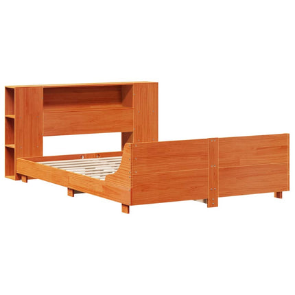 Giroletto senza Materasso Marrone Cera 160x200 cm Legno di Pino