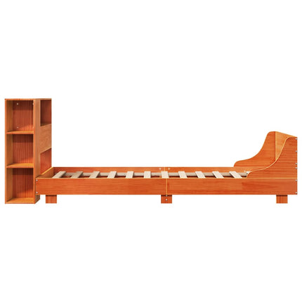 Giroletto senza Materasso Marrone Cera 100x200 cm Legno di Pino