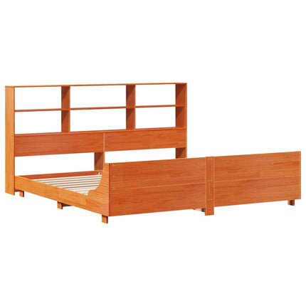 Giroletto senza Materasso Marrone Cera 180x200 cm Legno di Pino