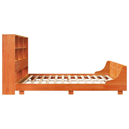 Giroletto senza Materasso Marrone Cera 180x200 cm Legno di Pino