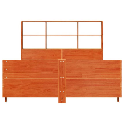 Giroletto senza Materasso Marrone Cera 160x200 cm Legno di Pino