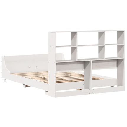 Giroletto senza Materasso Bianco 150x200 cm Legno Massello Pino