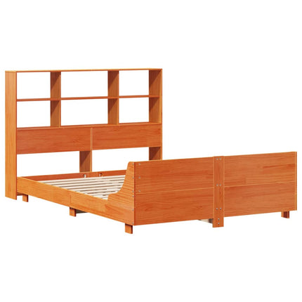Giroletto senza Materasso Marrone Cera 150x200 cm Legno di Pino