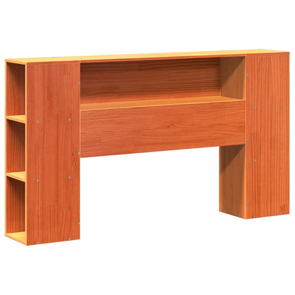 Letto Libreria senza Materasso Marrone Cera 140x200 cm Legno