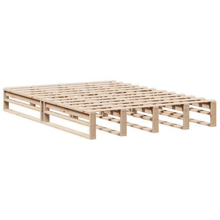 Letto Libreria senza Materasso 150x200 cm in Legno Massello