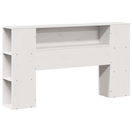 Letto Libreria senza Materasso Bianco 135x190 cm Legno Massello