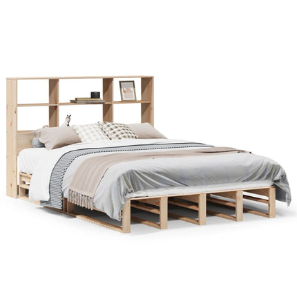 Letto Libreria senza Materasso 120x200 cm Legno Massello