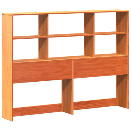 Letto Libreria senza Materasso Marrone Cera 160x200 cm Legno
