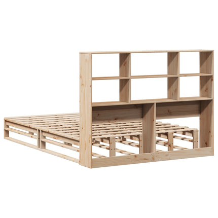 Letto Libreria senza Materasso 135x190 cm in Legno Massello