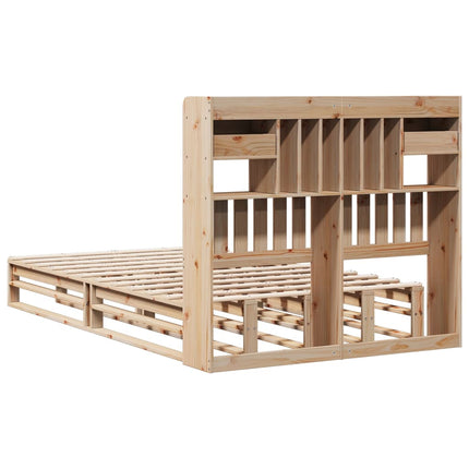 Letto Libreria senza Materasso 120x200cm Legno Massello di Pino
