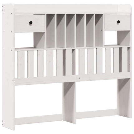 Letto Libreria senza Materasso Bianco 120x190 cm Legno di Pino
